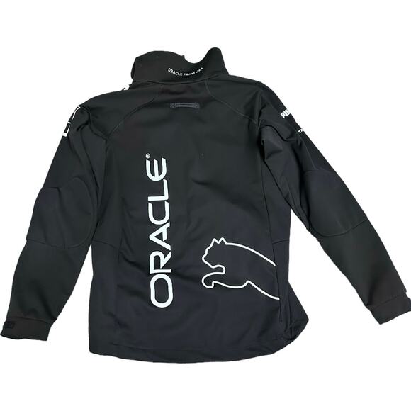 NWOT Puma Black Oracle Team USA America's Cup Hooded Coat CM1-168 Mens Small - Picture 2 of 13